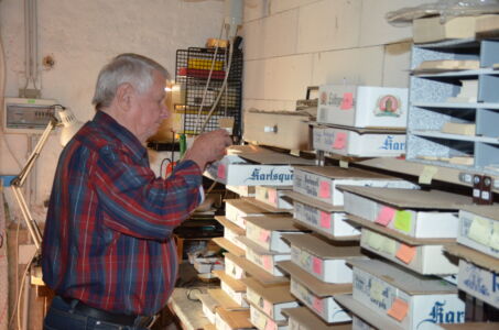 Werner Beckert in his research collection.